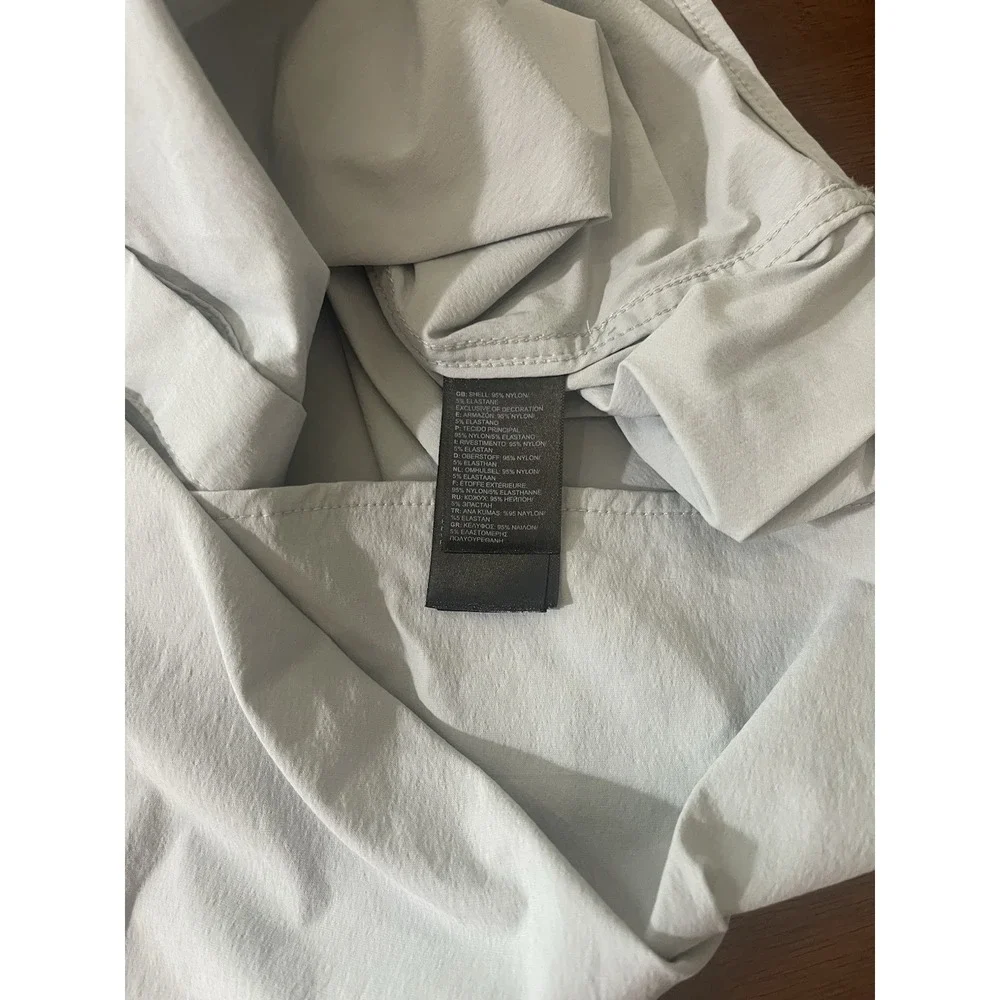 The North Face Alpenbro Shirt Men's 2XL Gray Long Sleeve Nylon Hiking Button